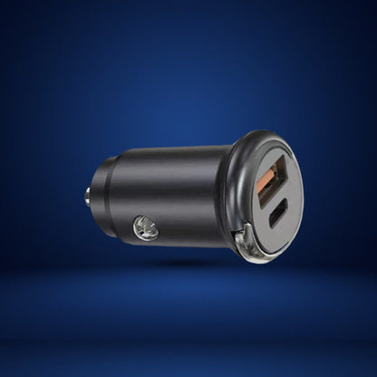 Φορτιστής Αναπτήρα Αυτοκινήτου Με 2 Θύρες (USB & Type-C)